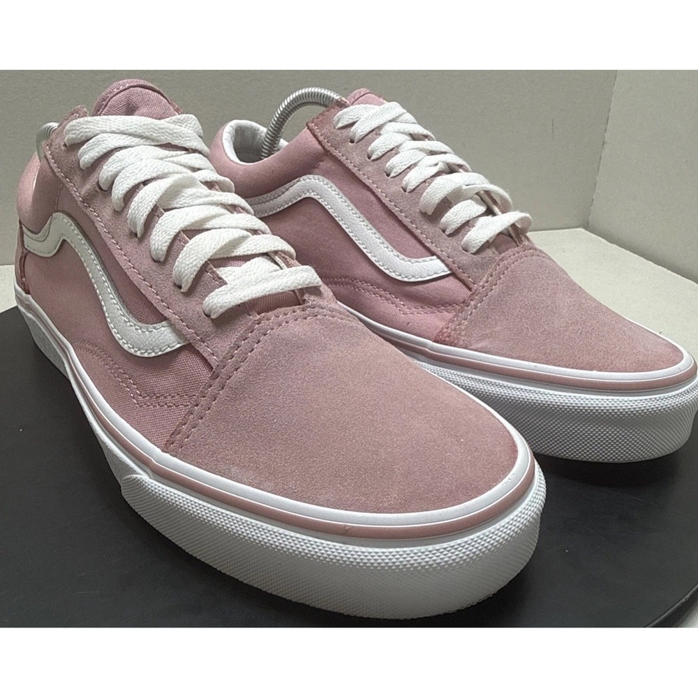Vans Old Skool Pink Suede Canvas Low Top Mens 9 Womens 10.5 VN0A5JMI2PT - Picture 1 of 12